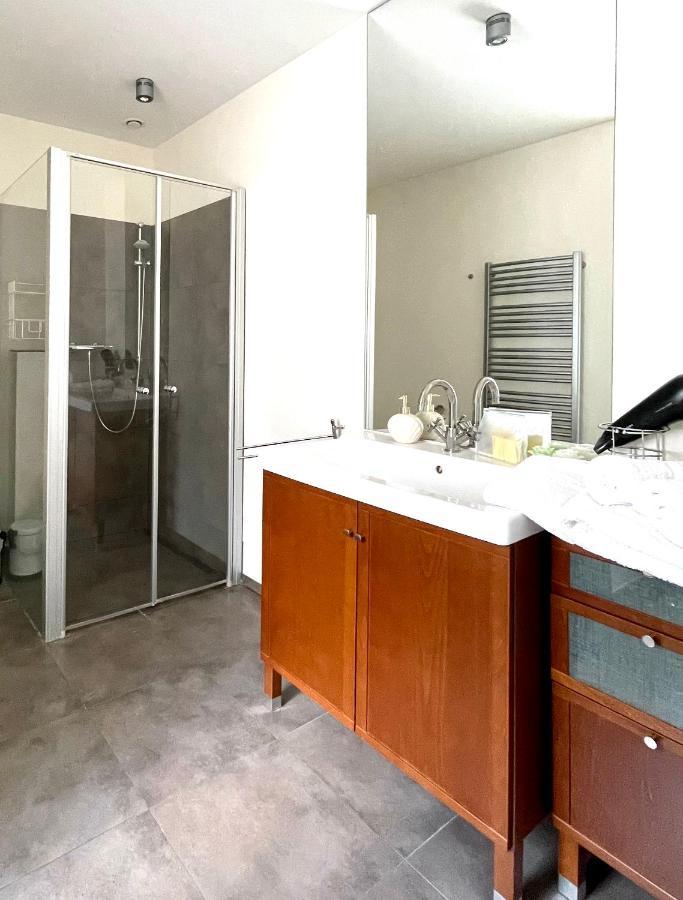Doppelzimmer Gartenblick Villa Julian 奥利希 外观 照片